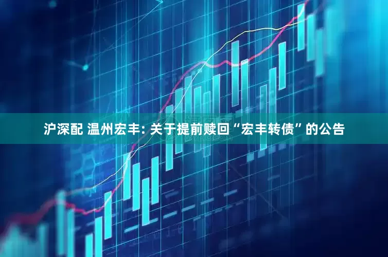 沪深配 温州宏丰: 关于提前赎回“宏丰转债”的公告
